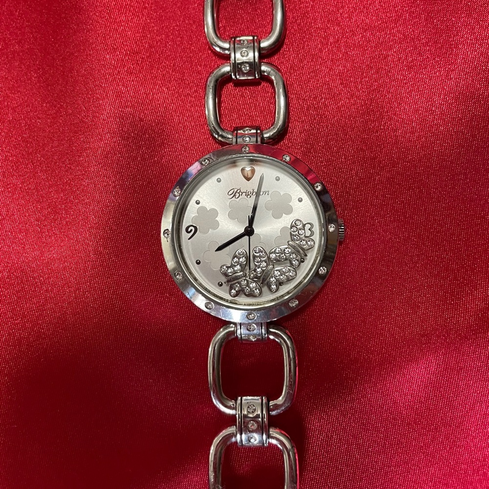 Brighton Varna Butterfly watch with rhinestones.